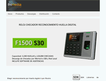 Tablet Screenshot of biomedia.com.mx